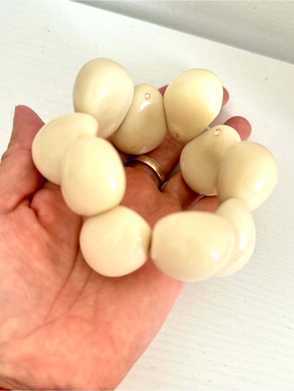 Ecuadorian Tagua Drop Bracelets
- Bead Stretch Bracelet- Women Jewelry - Picture 4 of 4